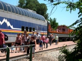 At the end of the line