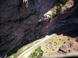 View from between bridge planks