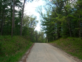 Up the hill