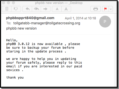 phpBB spam